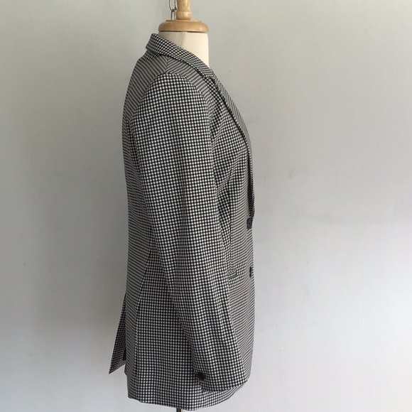 Rachel Zoe black and white checked blazer.  Size 2. Runs big. NWT - Picture 4 of 10